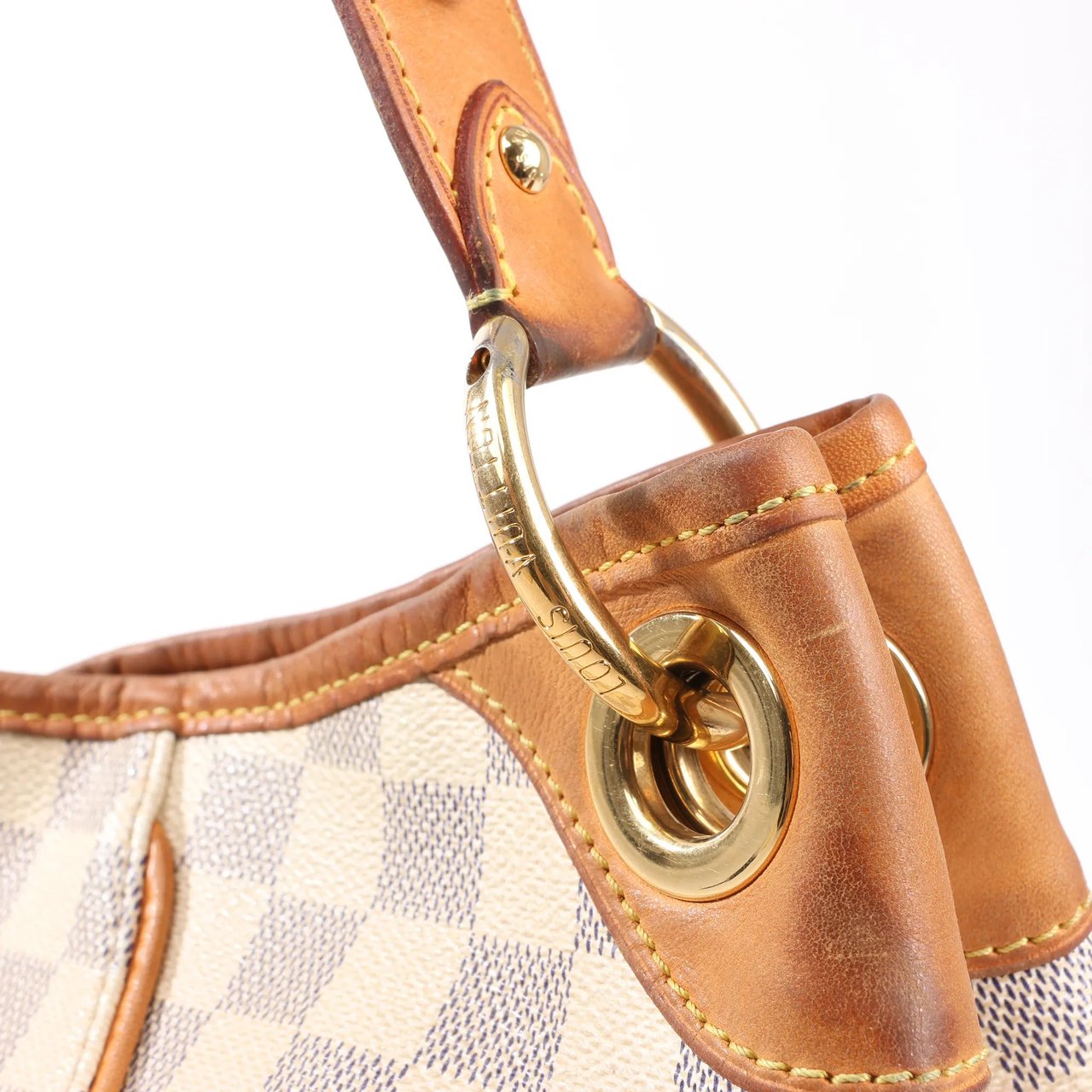 Louis Vuitton Louis Vuitton Galliera PM Damier Azur Shoulder Bag in Beige N55215 Beige