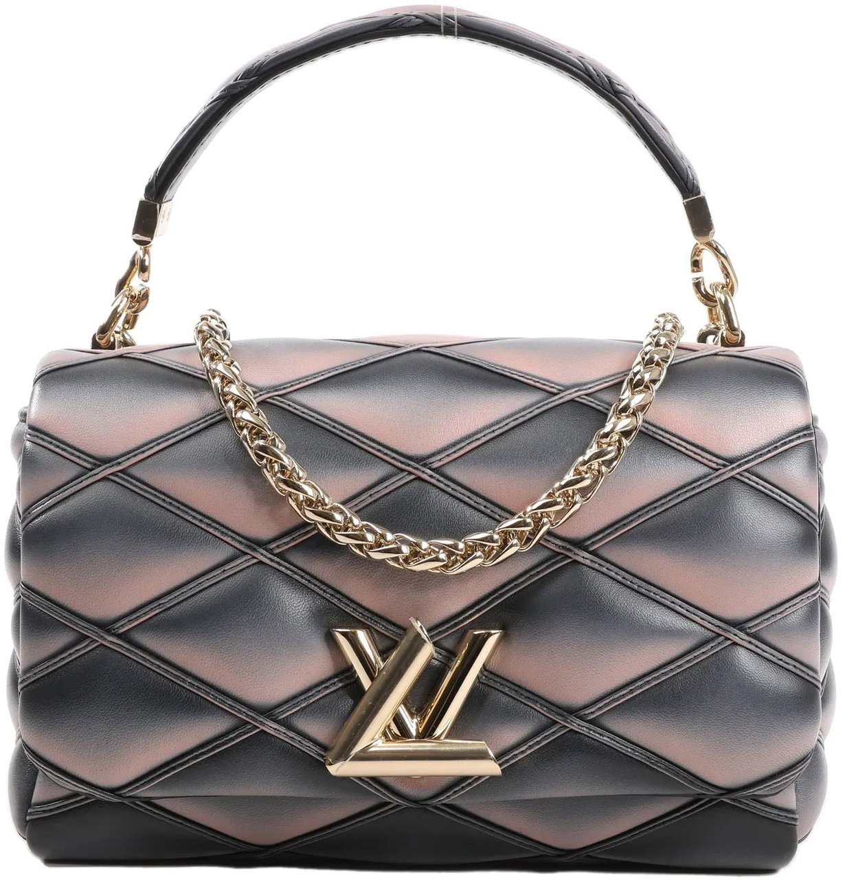 Louis Vuitton Louis Vuitton GO-14MM Malletage Crossbody Bag in Black x Pink M23569 Divers