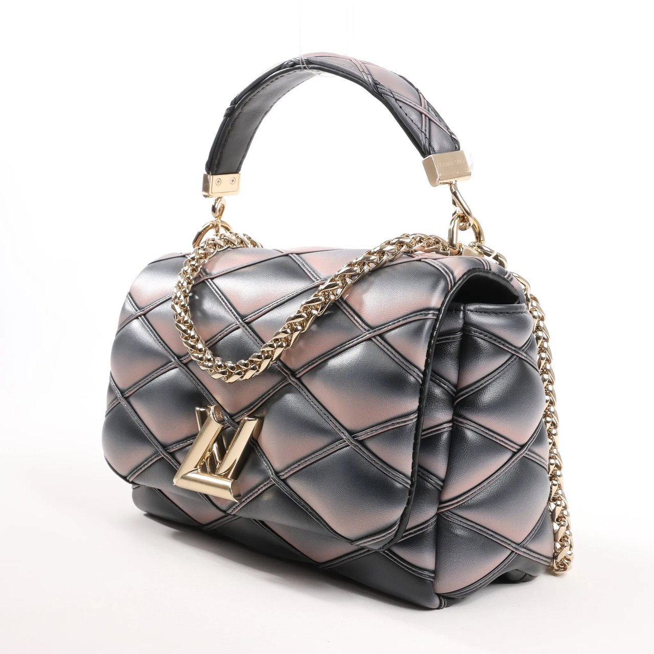 Louis Vuitton Louis Vuitton GO-14MM Malletage Crossbody Bag in Black x Pink M23569 Divers