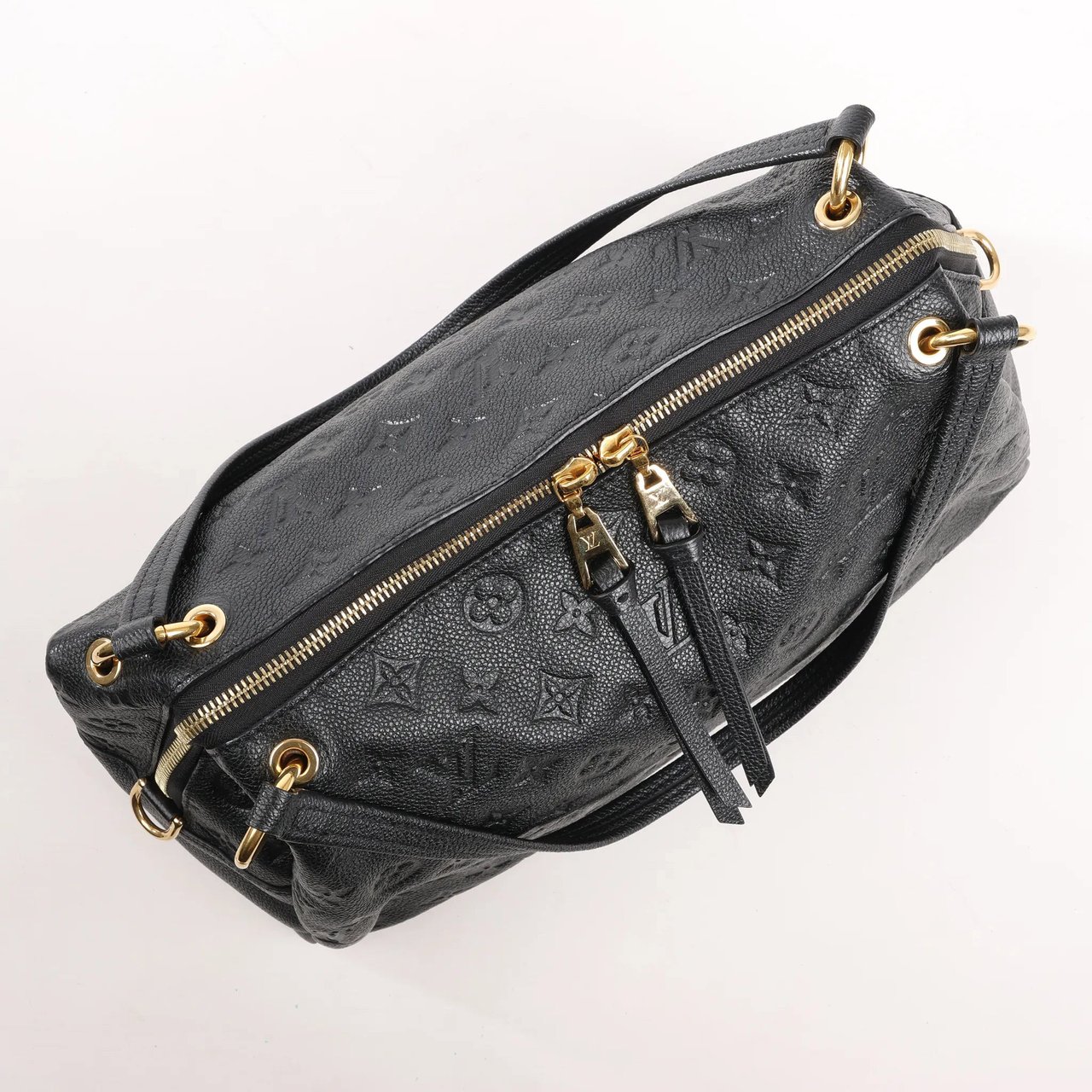 Louis Vuitton Louis Vuitton Pontheiu Monogram Empreinte Shoulder Bag in Black M43719 Zwart