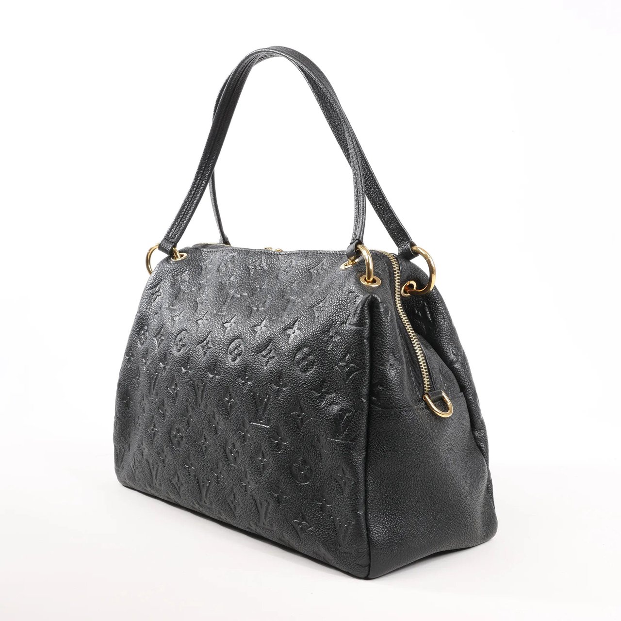 Louis Vuitton Louis Vuitton Pontheiu Monogram Empreinte Shoulder Bag in Black M43719 Zwart