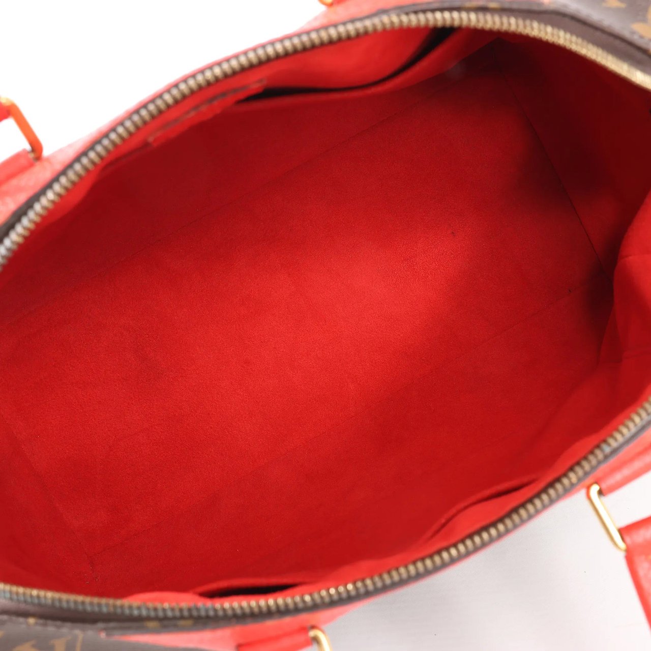 Louis Vuitton Louis Vuitton Retiro PM Monogram Canvas Handbag in Brown x Red M50057 Divers