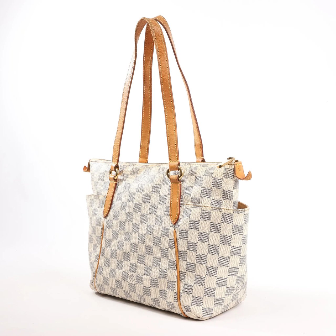 Louis Vuitton Louis Vuitton Totally PM Damier Azur Shoulder Bag in Beige N41280 Beige