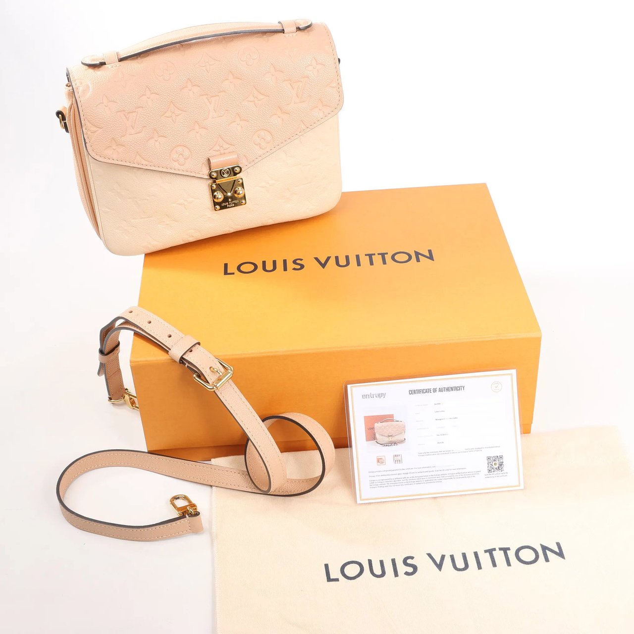 Louis Vuitton Louis Vuitton Pochette Metis MM Monogram Empreinte Crossbody Bag in Pink M44300 Roze