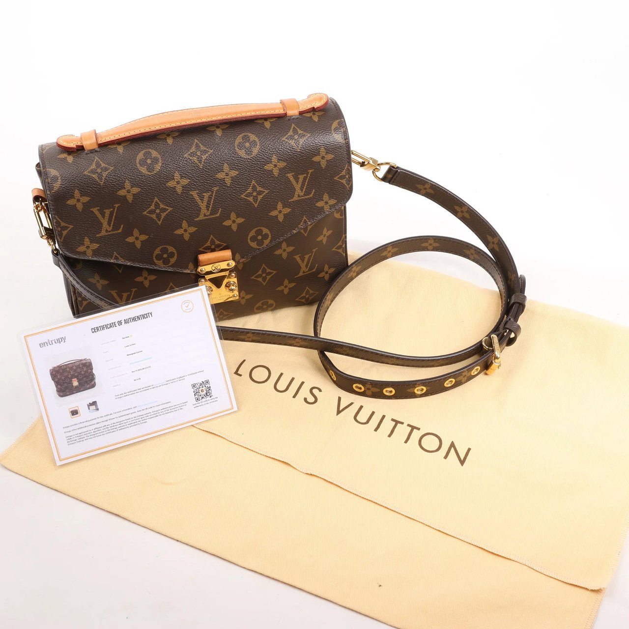 Louis Vuitton Louis Vuitton Pochette Metis MM Monogram Canvas Crossbody Bag in Brown M44875 Bruin