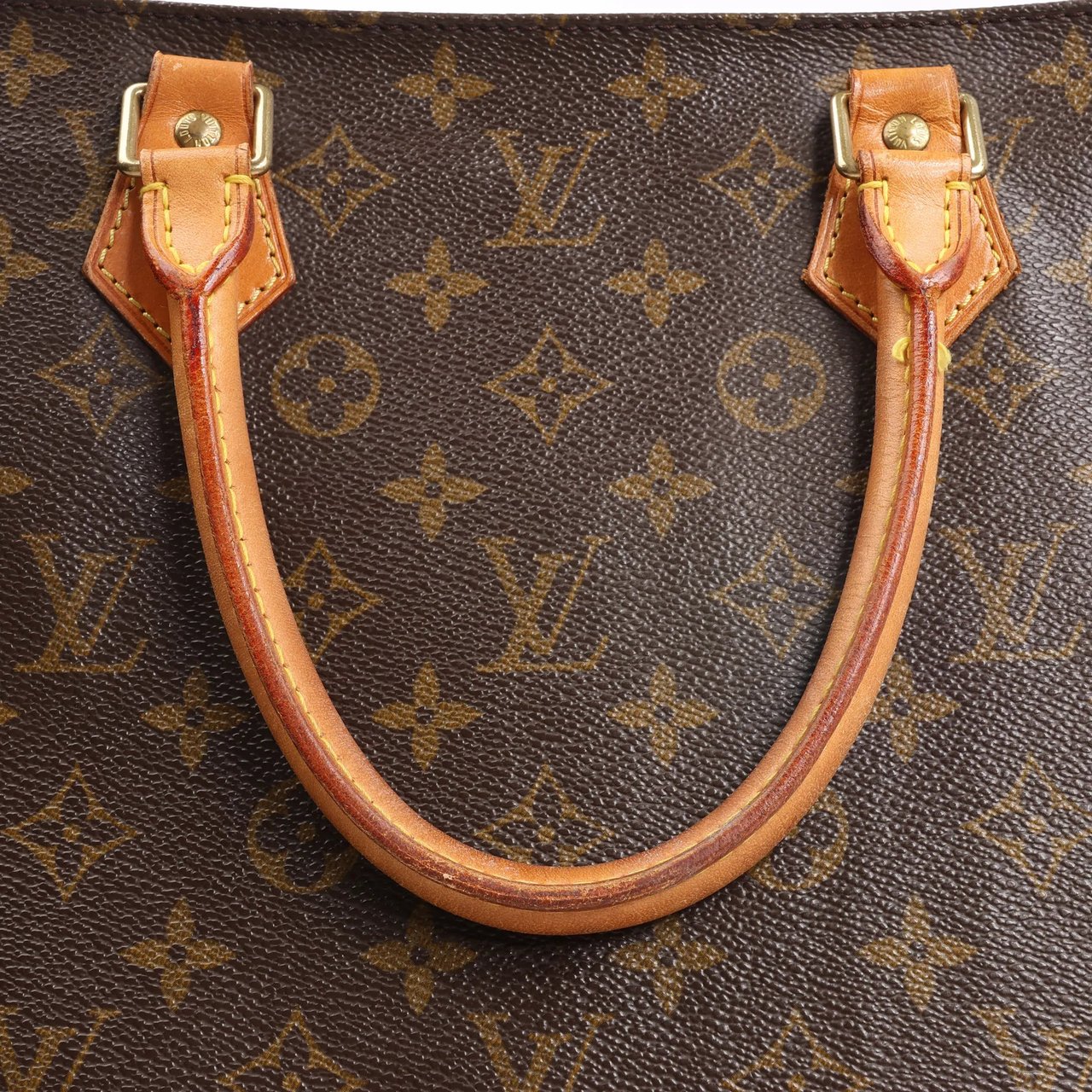 Louis Vuitton Louis Vuitton Sac Plat GM Monogram Canvas Handbag in Brown M51140 Bruin