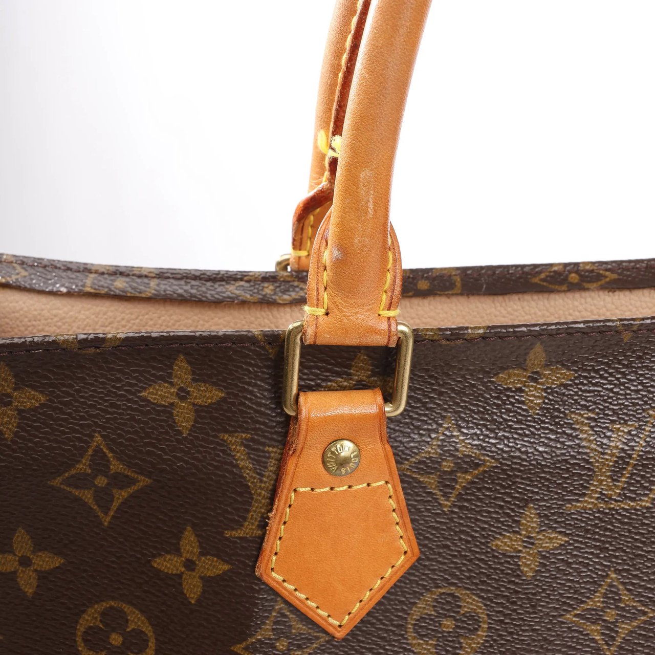 Louis Vuitton Louis Vuitton Sac Plat GM Monogram Canvas Handbag in Brown M51140 Bruin