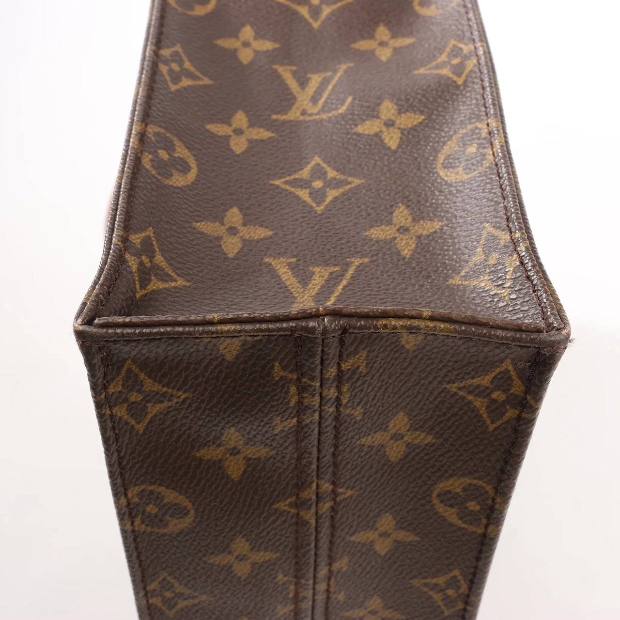 Louis Vuitton Louis Vuitton Sac Plat GM Monogram Canvas Handbag in Brown M51140 Bruin