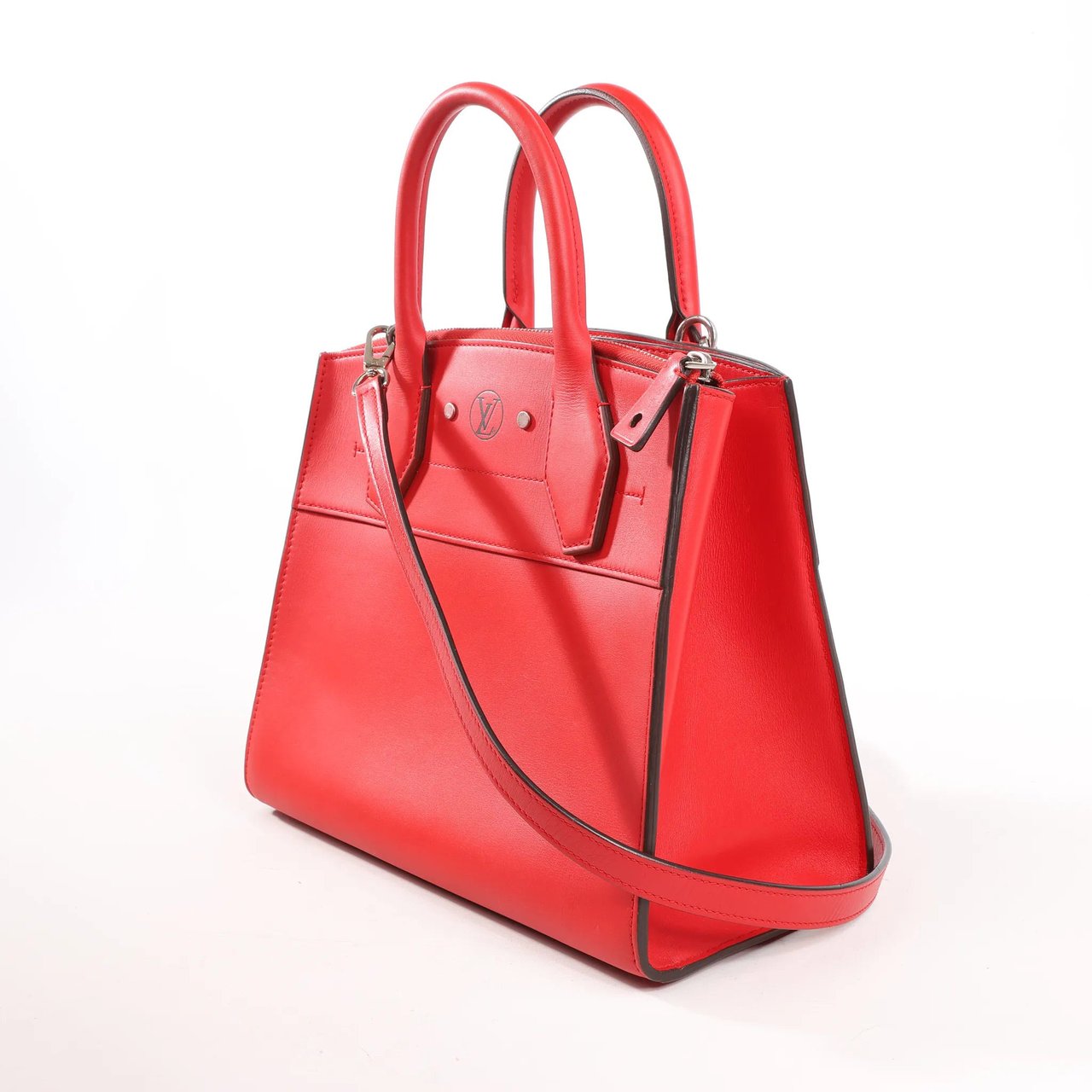 Louis Vuitton Louis Vuitton City Steamer PM Taurillon 2Way Handbag in Red M51030 Divers