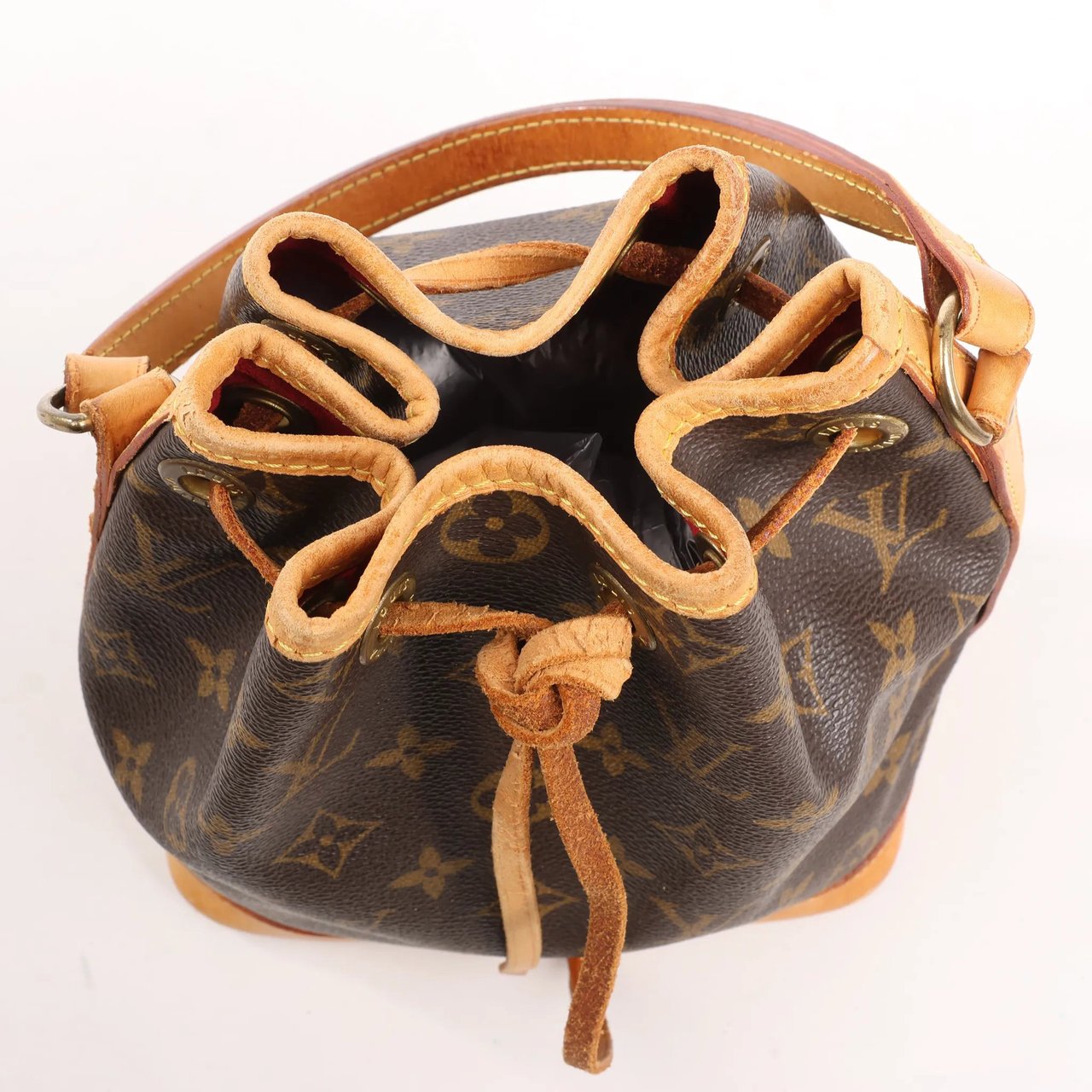Louis Vuitton Louis Vuitton Noe Mini Monogram Canvas Shoulder Bag in Brown M99162 Bruin