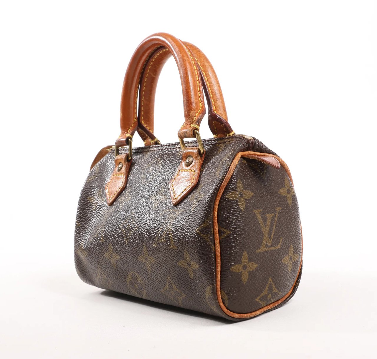 Louis Vuitton Louis Vuitton Speedy Nano Monogram Handbag in Brown M41534 Bruin