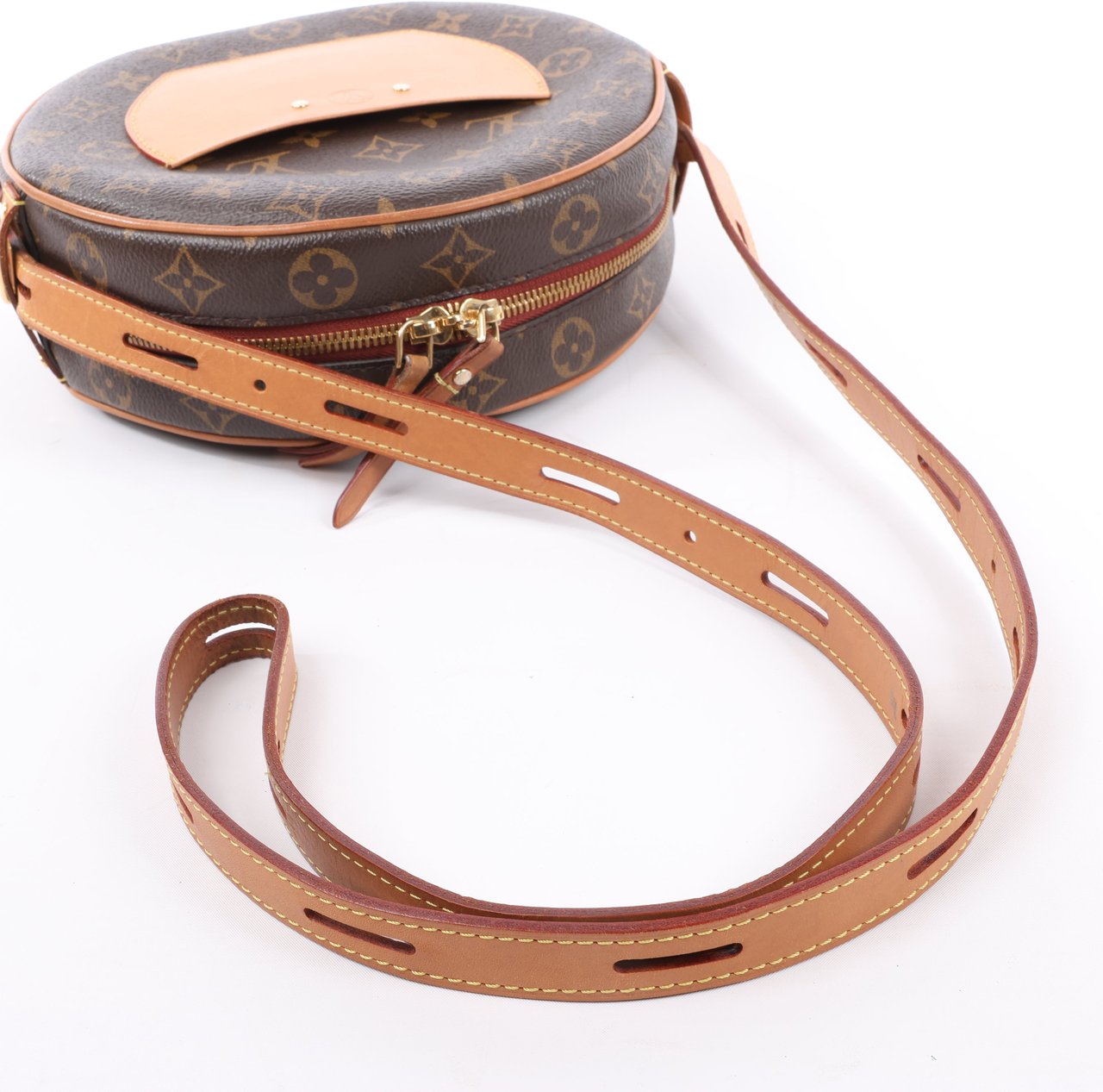 Louis Vuitton Louis Vuitton Boite Chapeau Souple MM Monogram Leather Sholder Bag M45647 Bruin