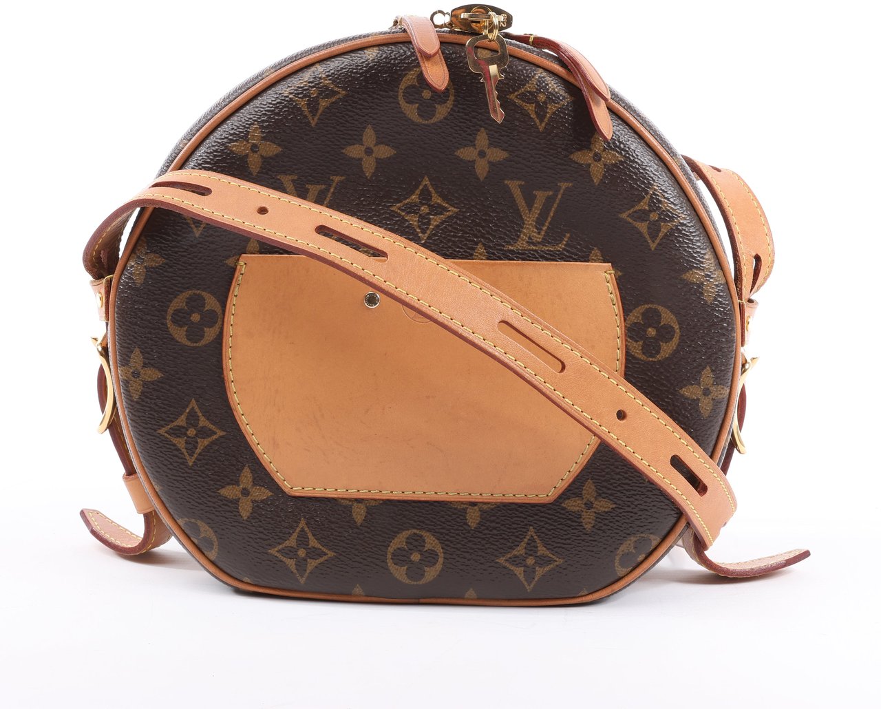 Louis Vuitton Louis Vuitton Boite Chapeau Souple MM Monogram Leather Sholder Bag M45647 Bruin