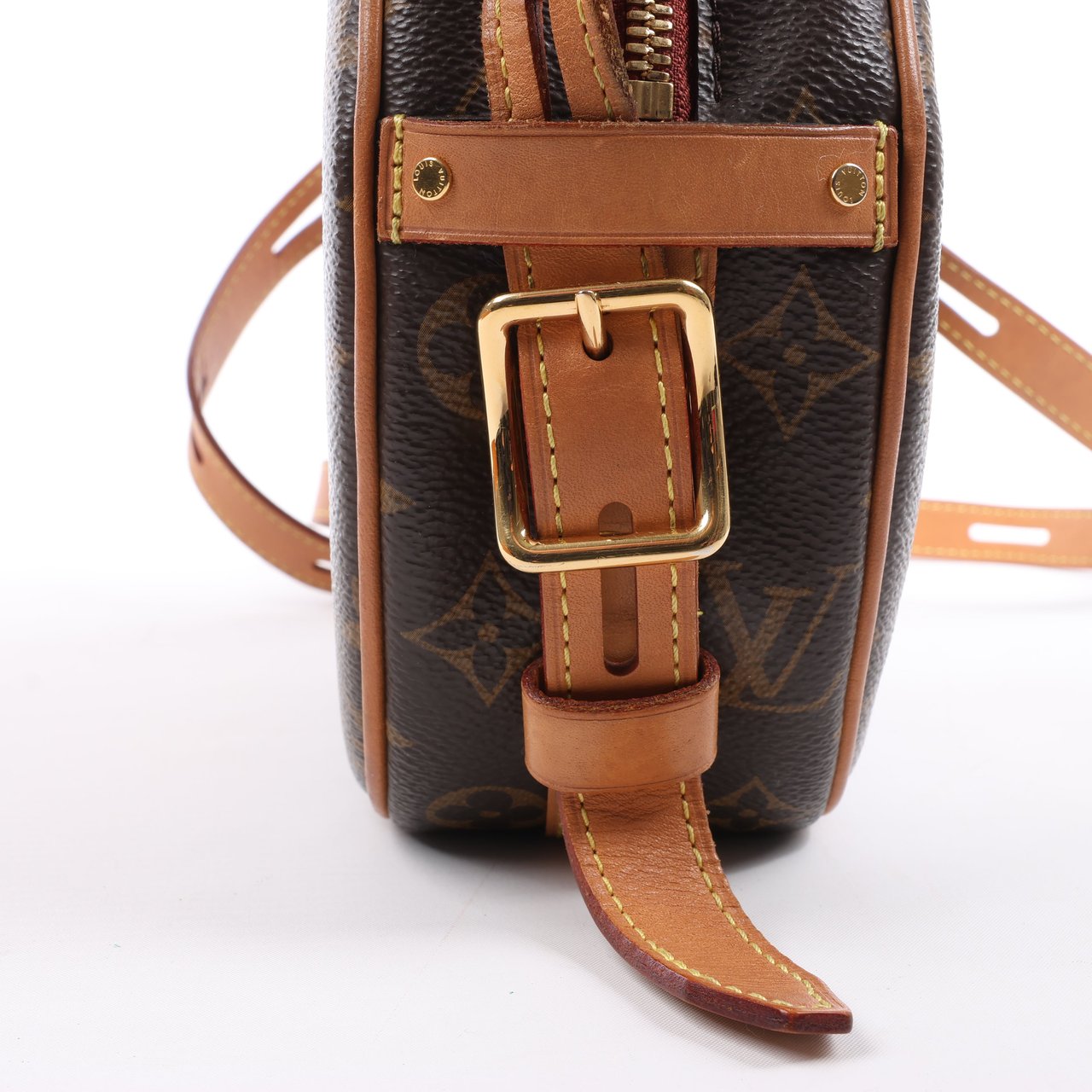 Louis Vuitton Louis Vuitton Boite Chapeau Souple MM Monogram Leather Sholder Bag M45647 Bruin