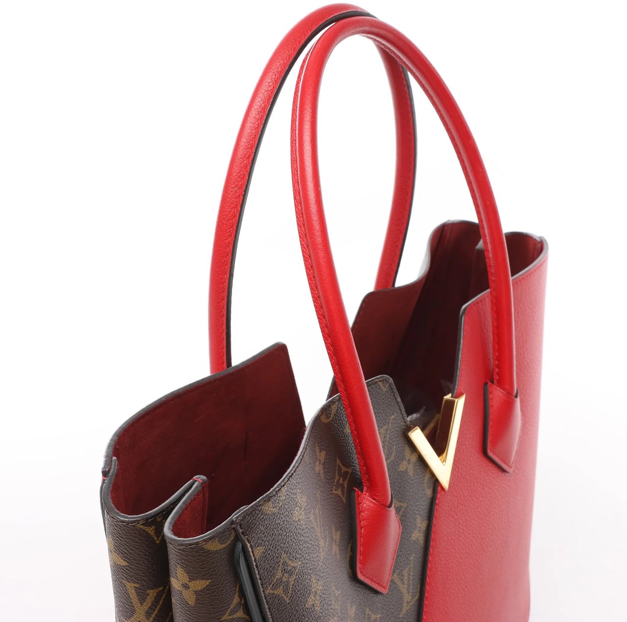 Louis Vuitton Louis Vuitton Damier Monogram Kimono MM Handbag in Red M40459 Divers