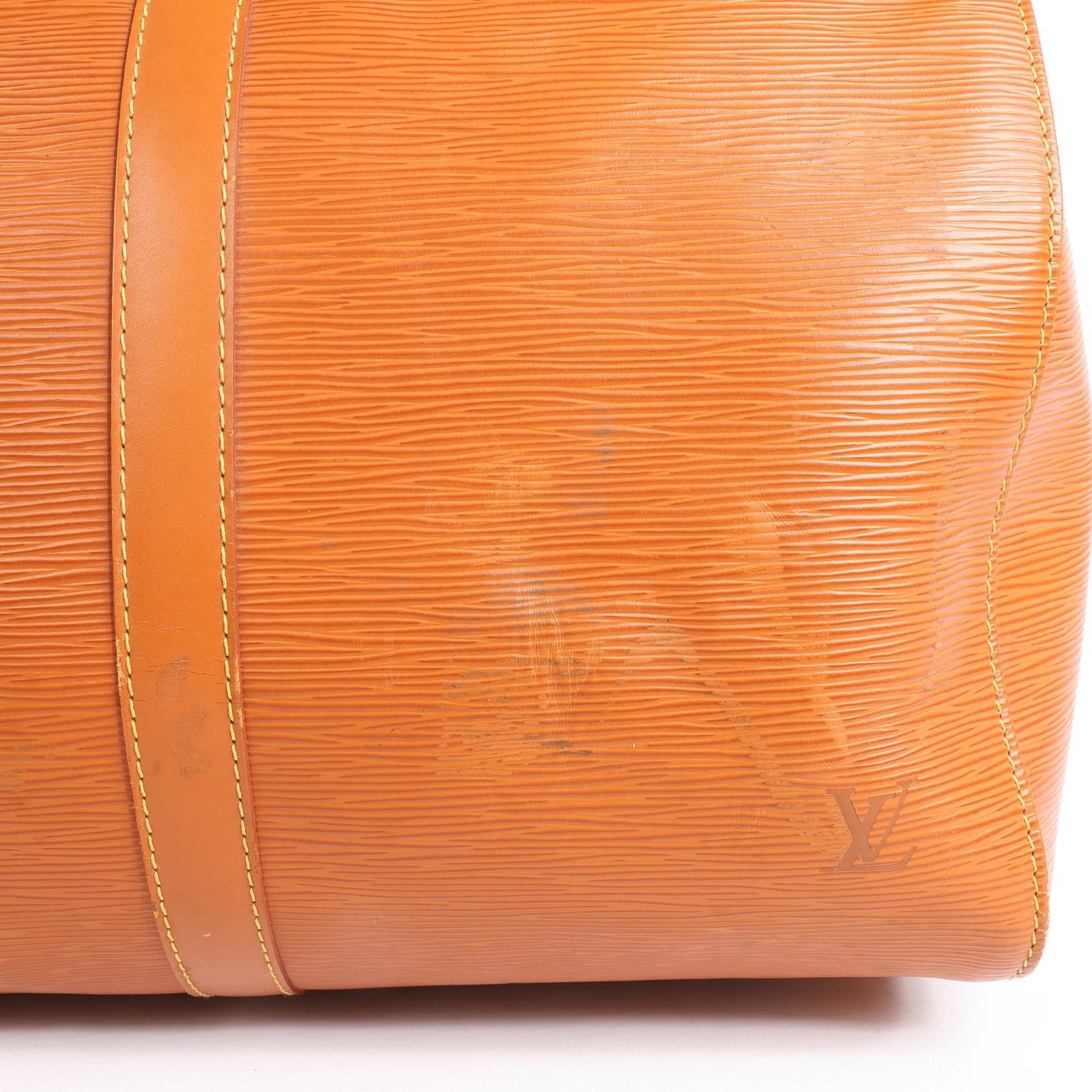 Louis Vuitton Louis Vuitton Epi Leather Keepall 45 Travel Bag in Brown M42978 Bruin