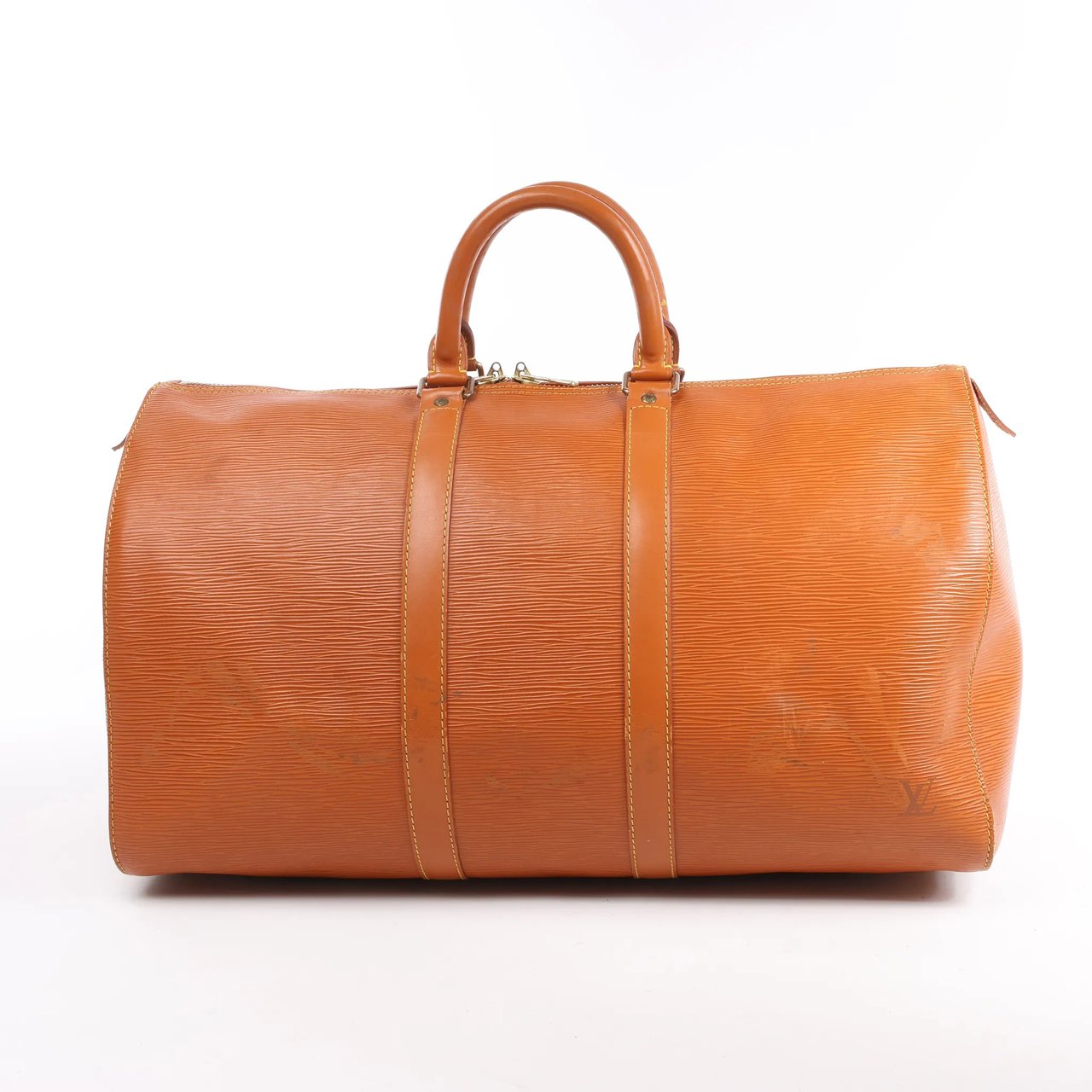 Louis Vuitton Louis Vuitton Epi Leather Keepall 45 Travel Bag in Brown M42978 Bruin