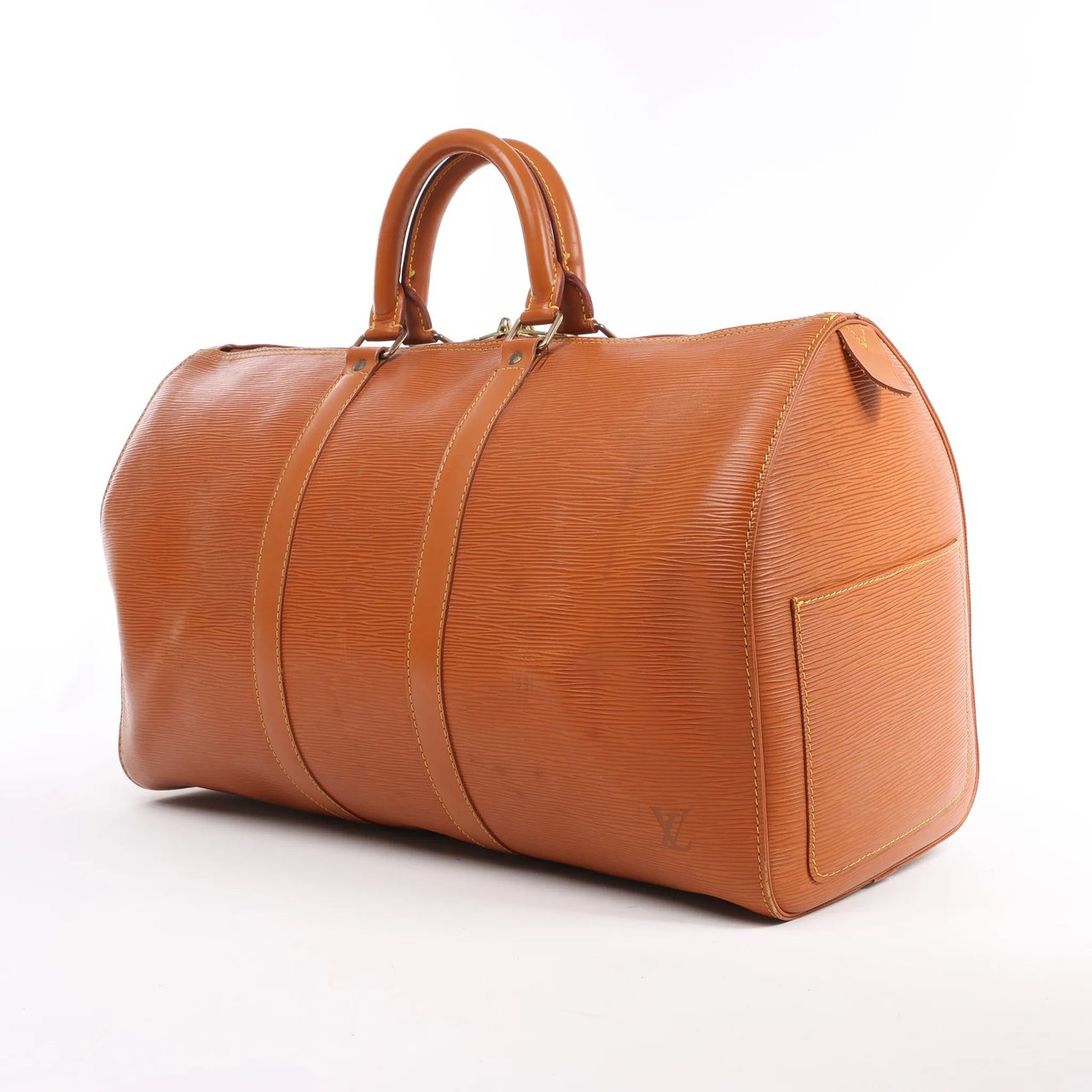 Louis Vuitton Louis Vuitton Epi Leather Keepall 45 Travel Bag in Brown M42978 Bruin