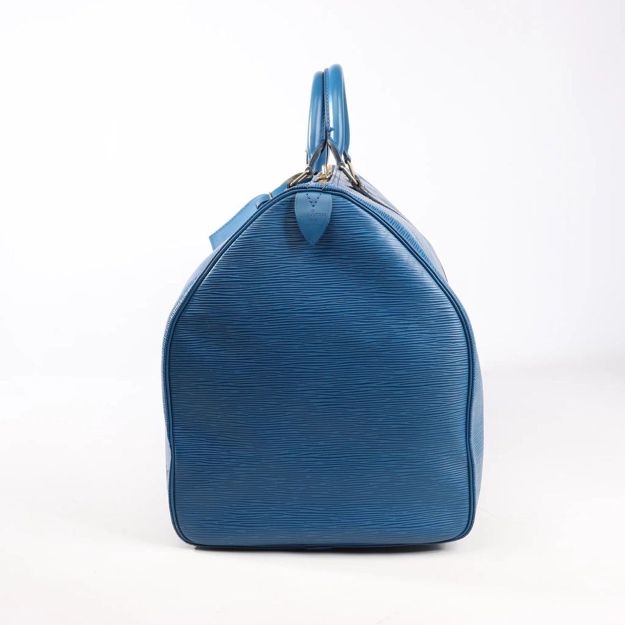 Louis Vuitton Louis Vuitton Epi Leather Keepall 55 Travel Bag in Blue M42955 Zwart