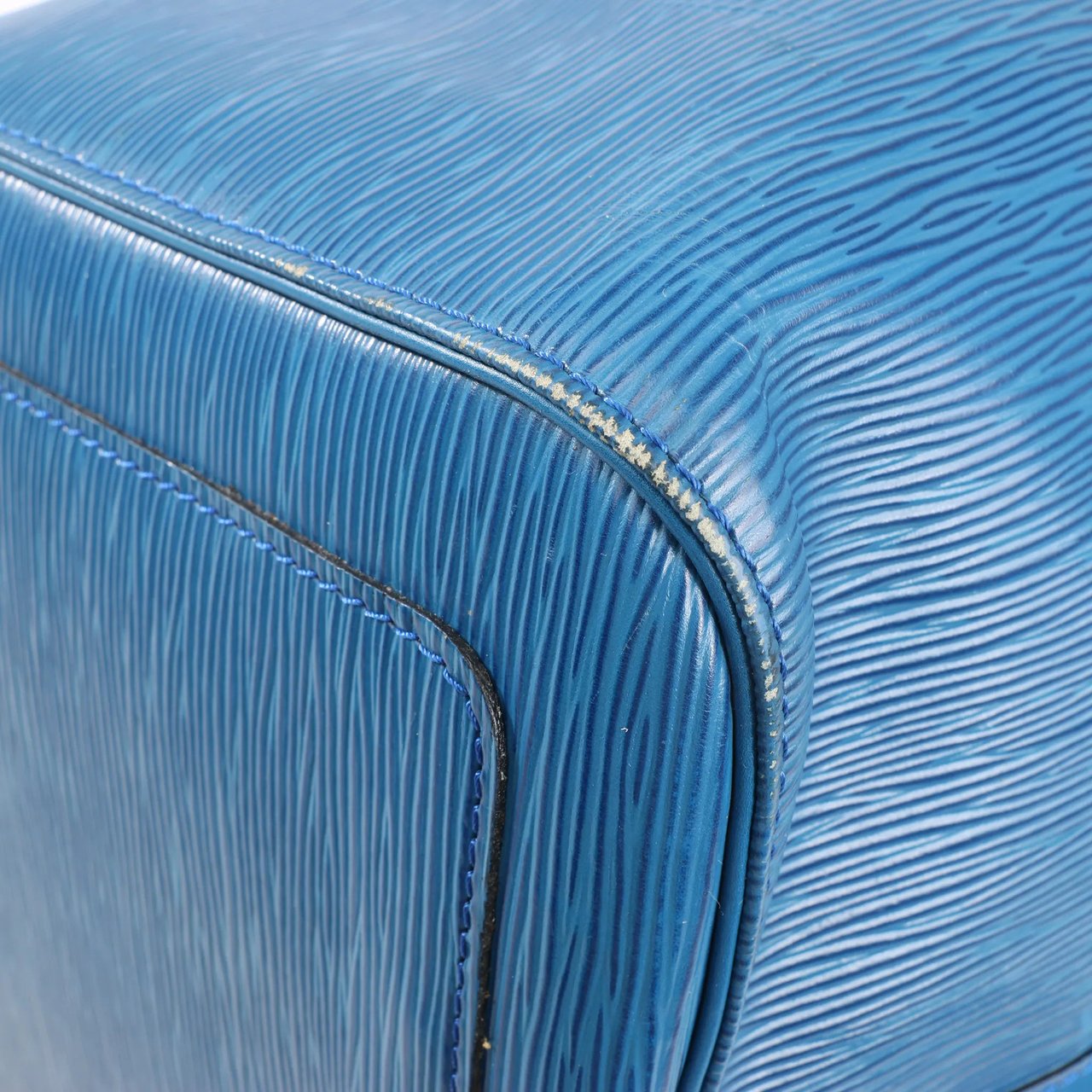 Louis Vuitton Louis Vuitton Epi Leather Keepall 55 Travel Bag in Blue M42955 Zwart