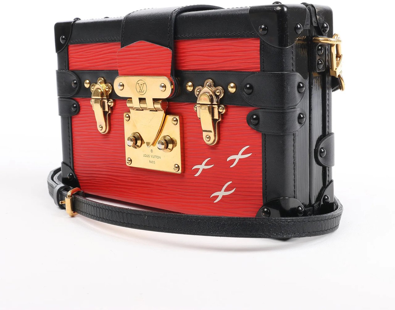 Louis Vuitton Louis Vuitton Petite Mull Epi Leather Shoulder Bag in Red x Black M54651 Divers