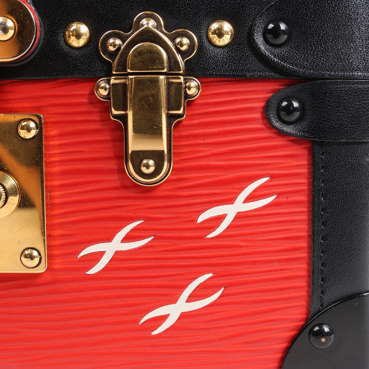 Louis Vuitton Louis Vuitton Petite Mull Epi Leather Shoulder Bag in Red x Black M54651 Divers