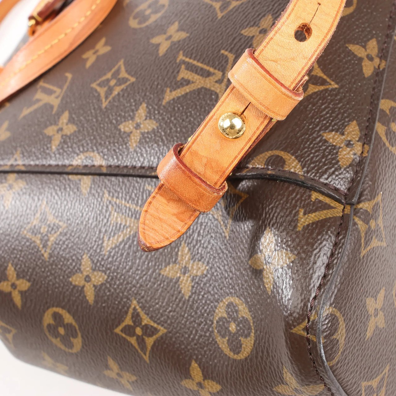 Louis Vuitton Louis Vuitton Monogram Canvas Monsley Backpack in Brown M43431 Bruin