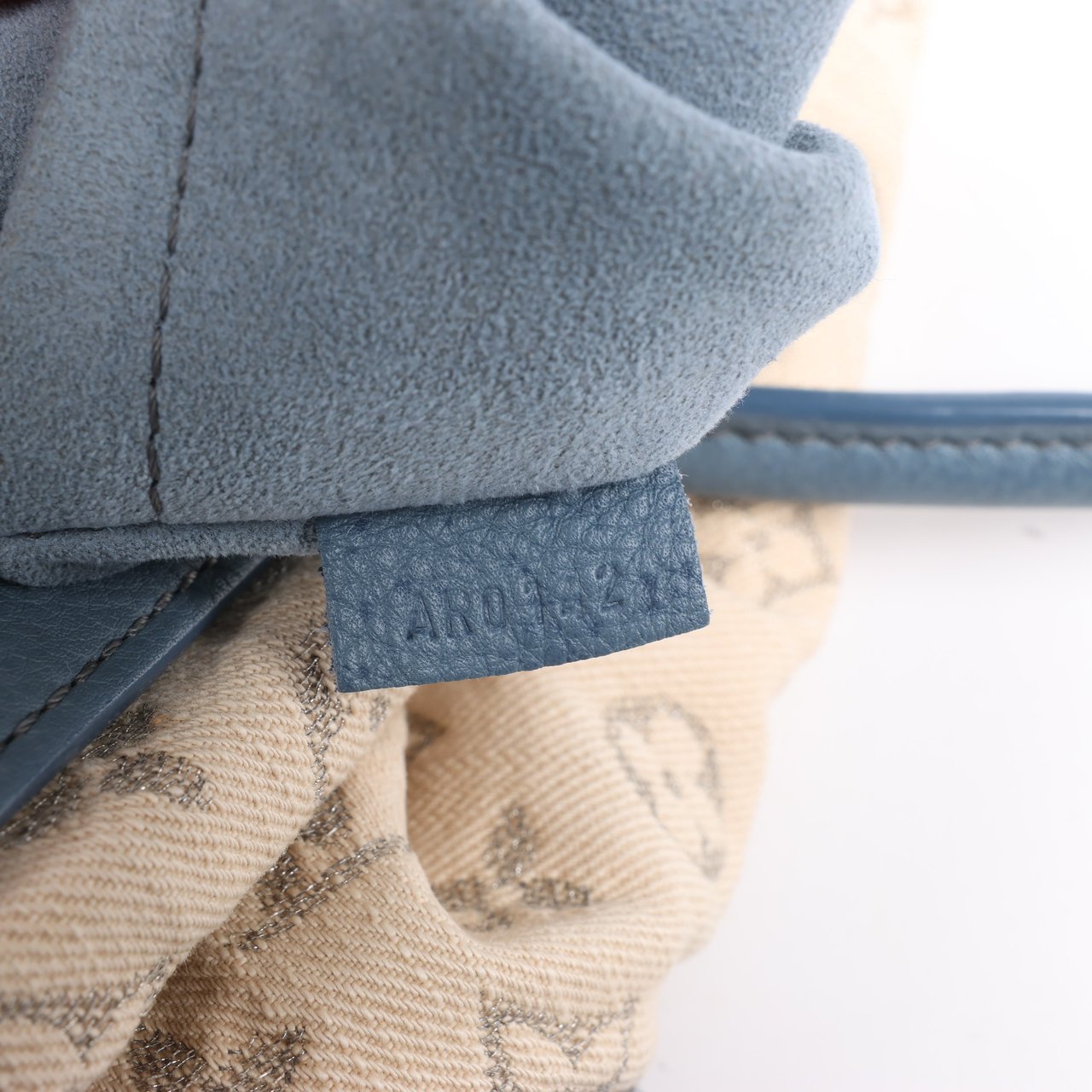 Louis Vuitton Louis Vuitton Monogram Denim Speedy Round GM 2Way Handbag in Beige Beige