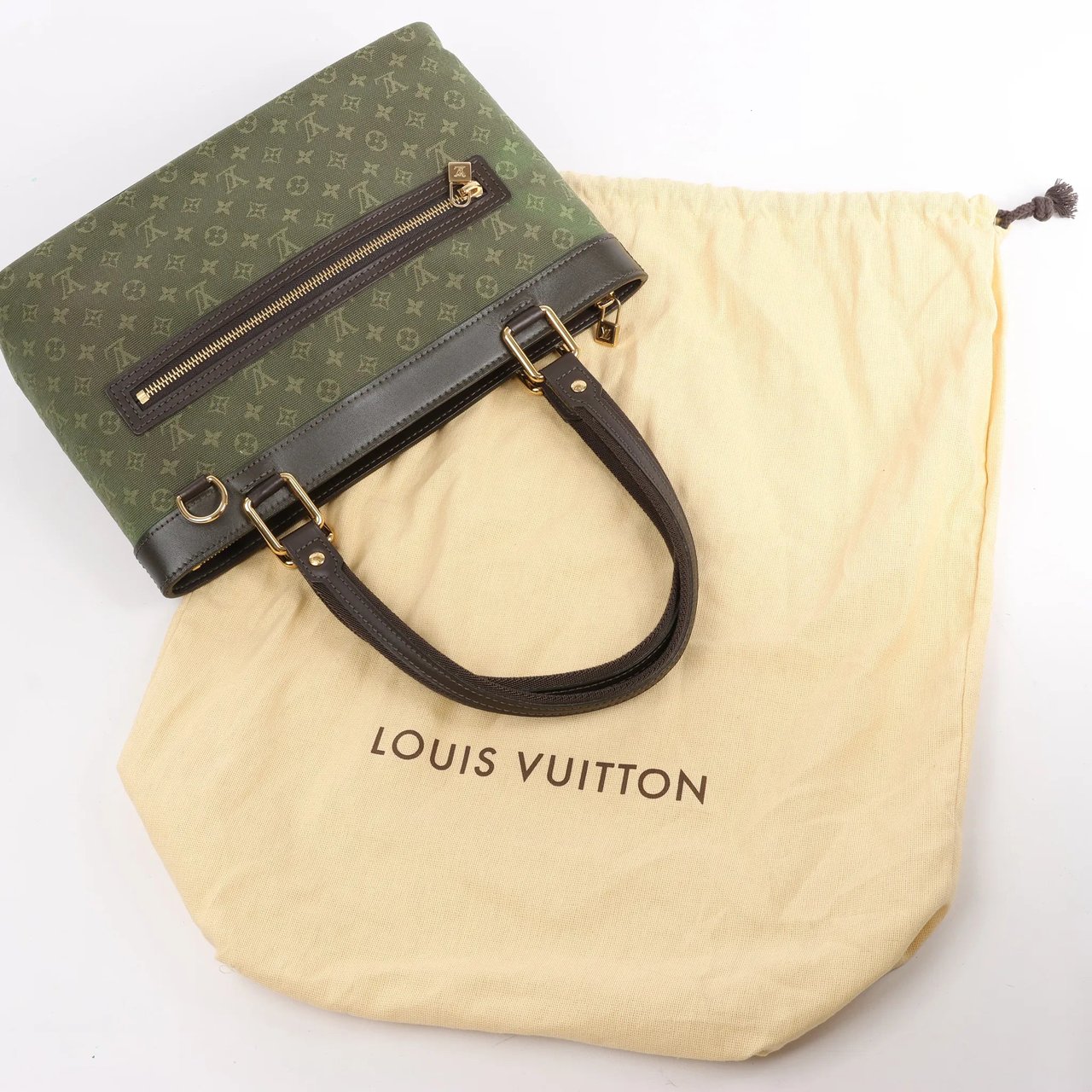 Louis Vuitton Louis Vuitton Monogram Luceille PM Handbag in Khaki M92682 Divers
