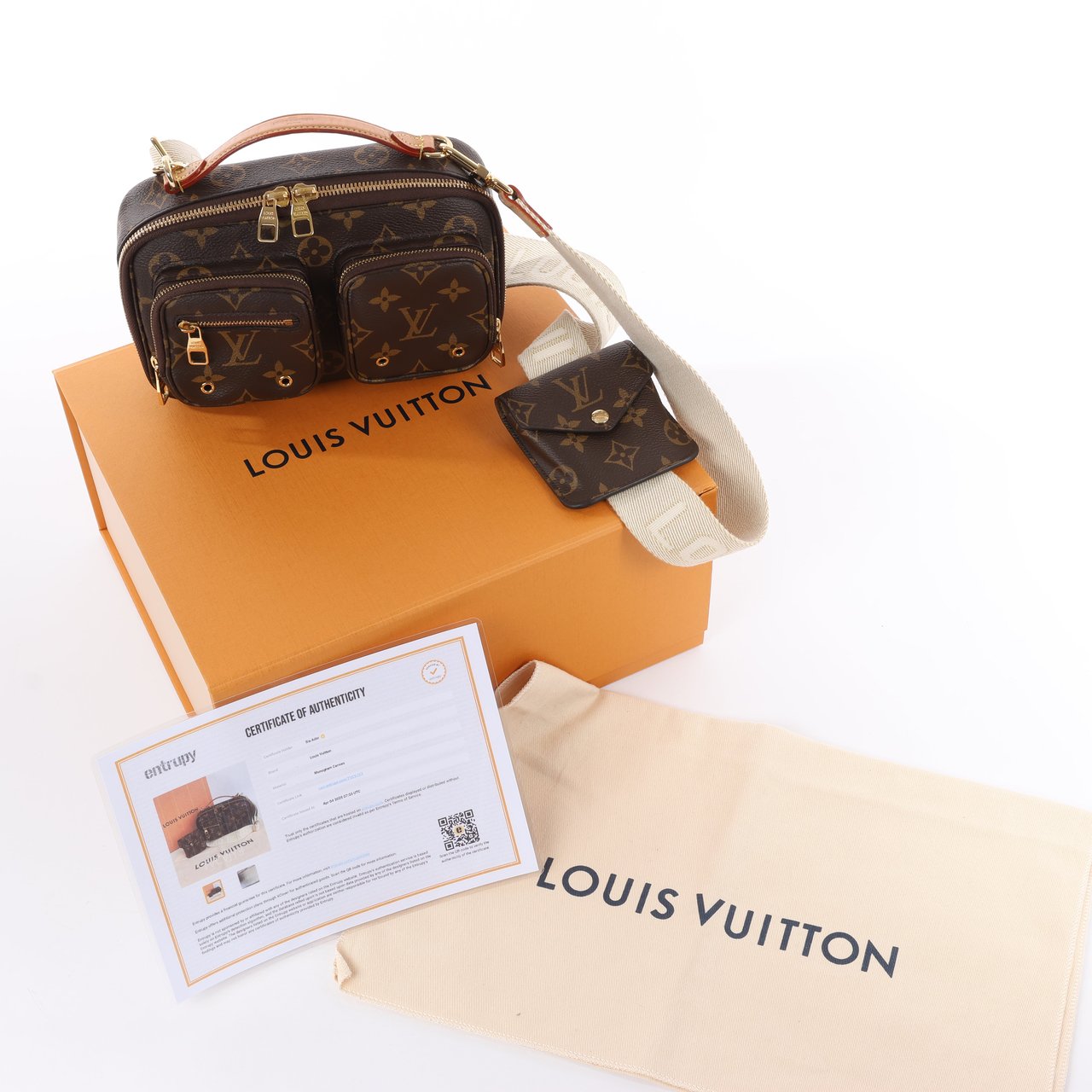 Louis Vuitton Louis Vuitton Monogram Utility Crossbody Bag M80446 Bruin