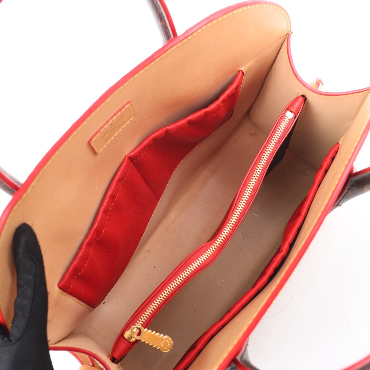 Louis Vuitton Louis Vuitton x Christian Louboutin Monogram Iconoclast Handbag in Brown x Red M41234 Divers