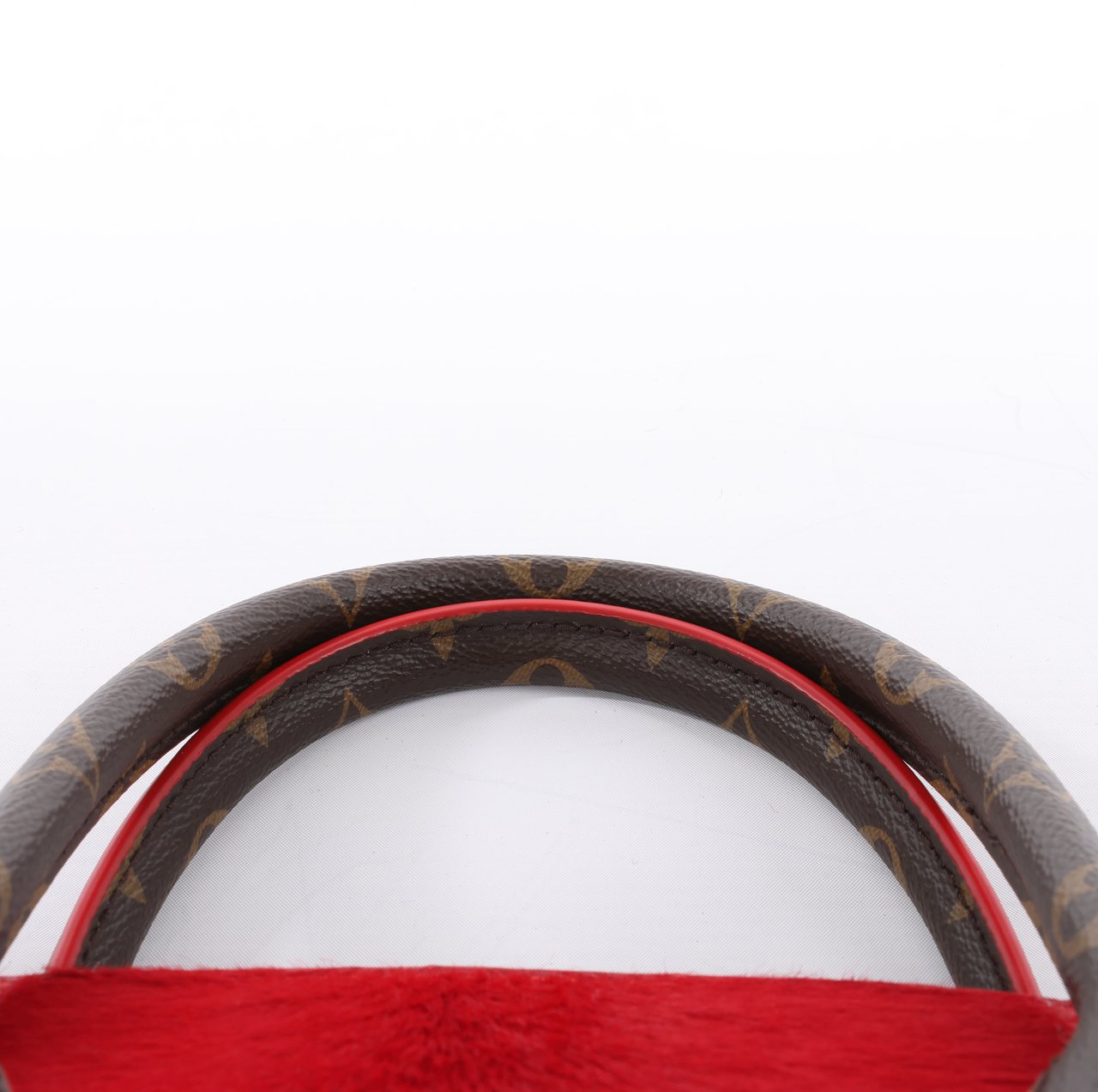 Louis Vuitton Louis Vuitton x Christian Louboutin Monogram Iconoclast Handbag in Brown x Red M41234 Divers