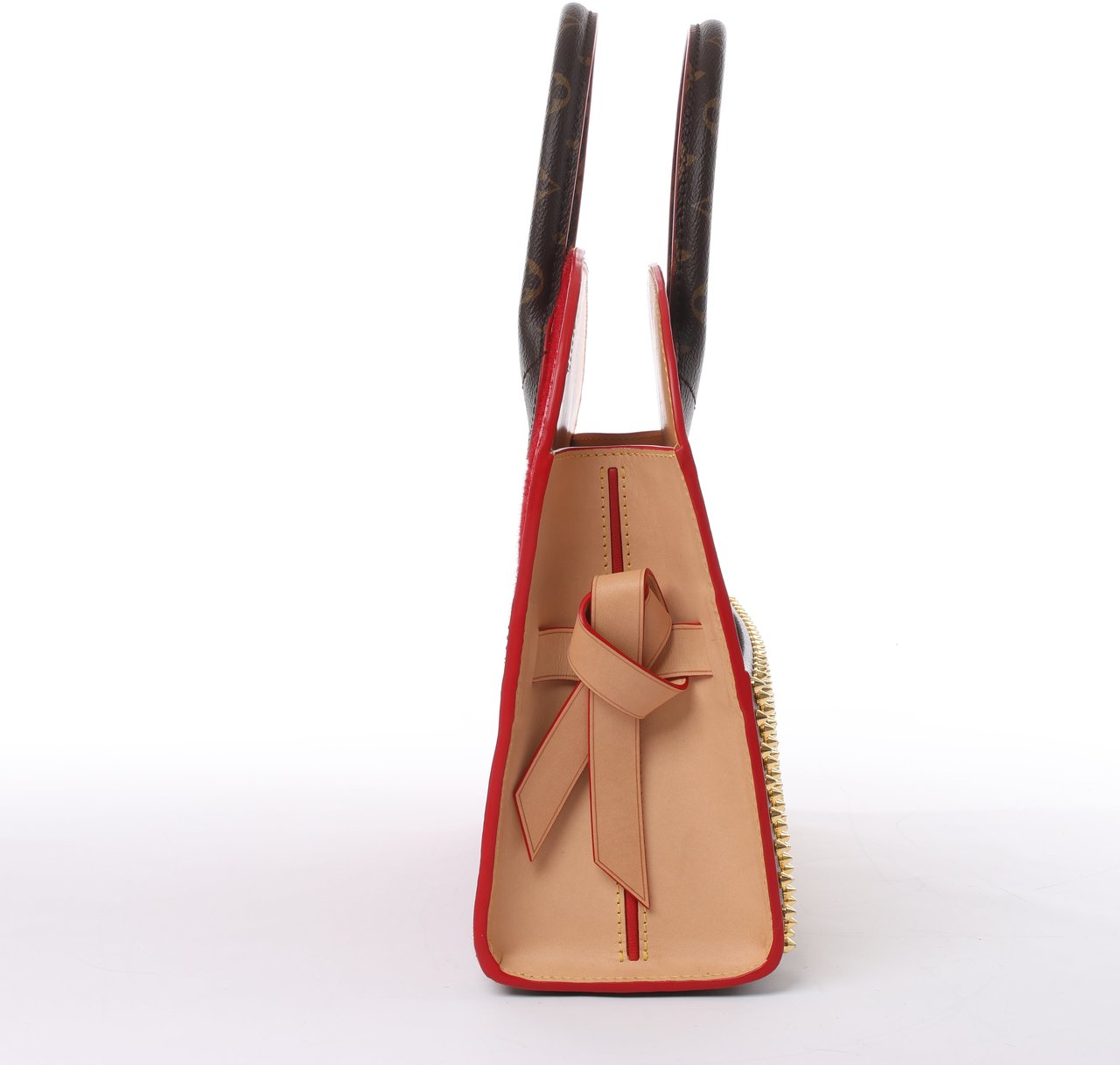 Louis Vuitton Louis Vuitton x Christian Louboutin Monogram Iconoclast Handbag in Brown x Red M41234 Divers