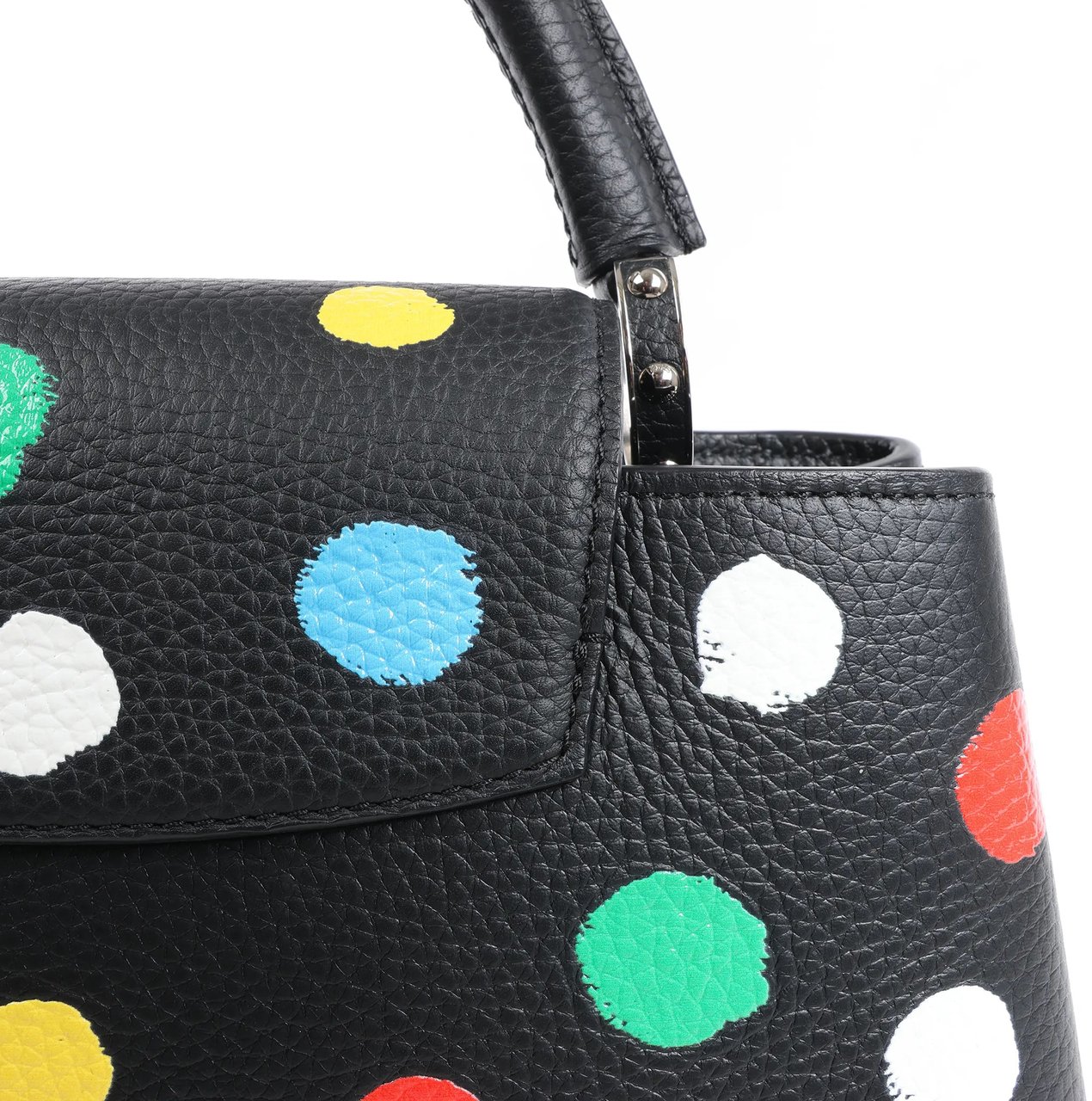 Louis Vuitton Louis Vuitton x Taurillon Capucines MM 2Way Handbag in Black M21663 Zwart