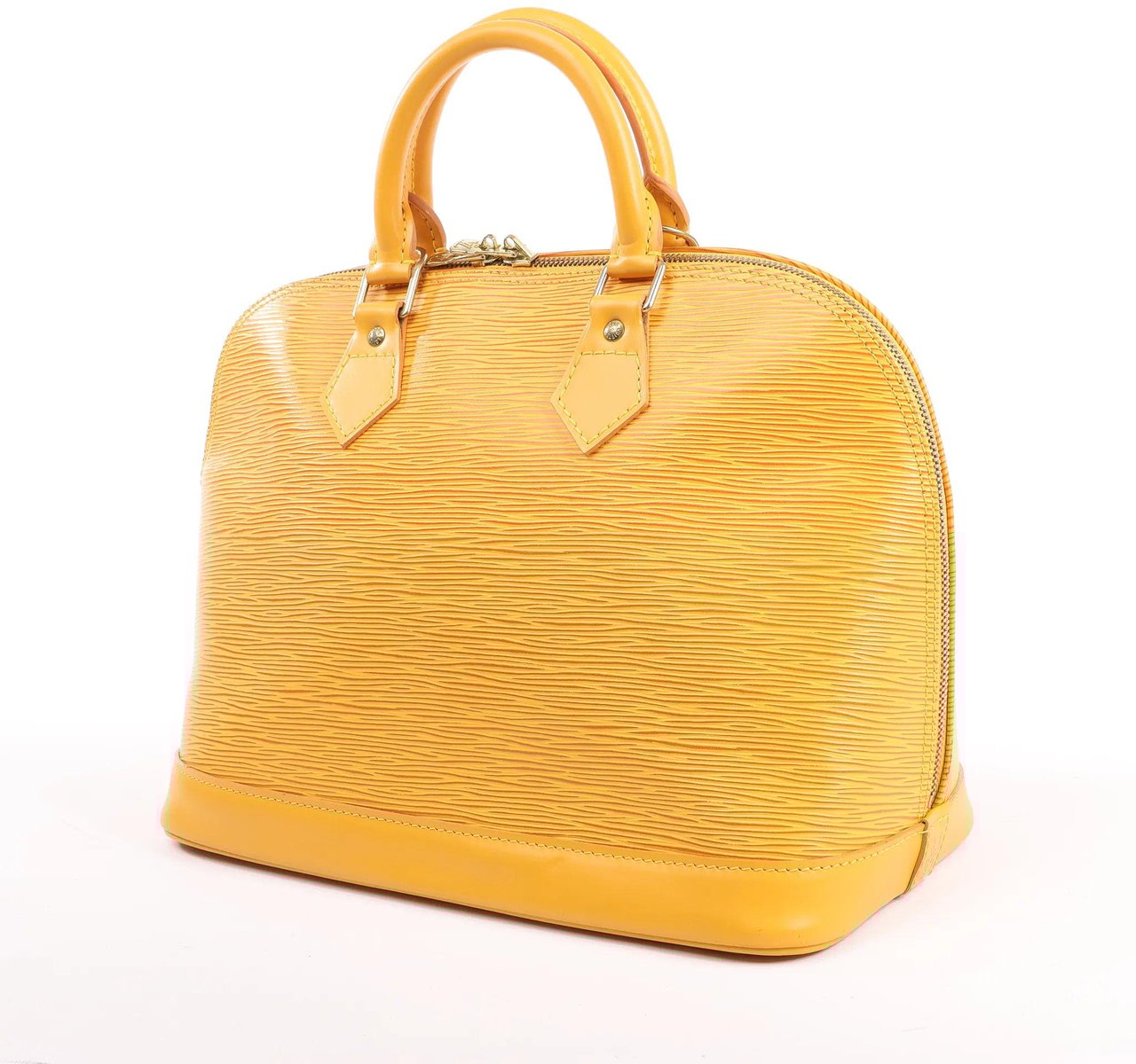 Louis Vuitton Louis Vuitton Alma PM Epi Leather Handbag in Yellow M40619 Geel