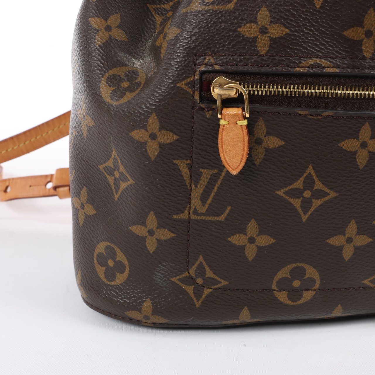Louis Vuitton Louis Vuitton Monsley Monogram Canvas Backpack in Brown M43431 Bruin
