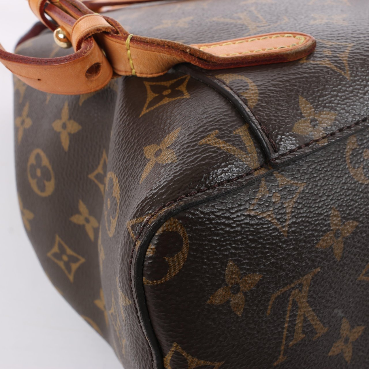 Louis Vuitton Louis Vuitton Monsley Monogram Canvas Backpack in Brown M43431 Bruin
