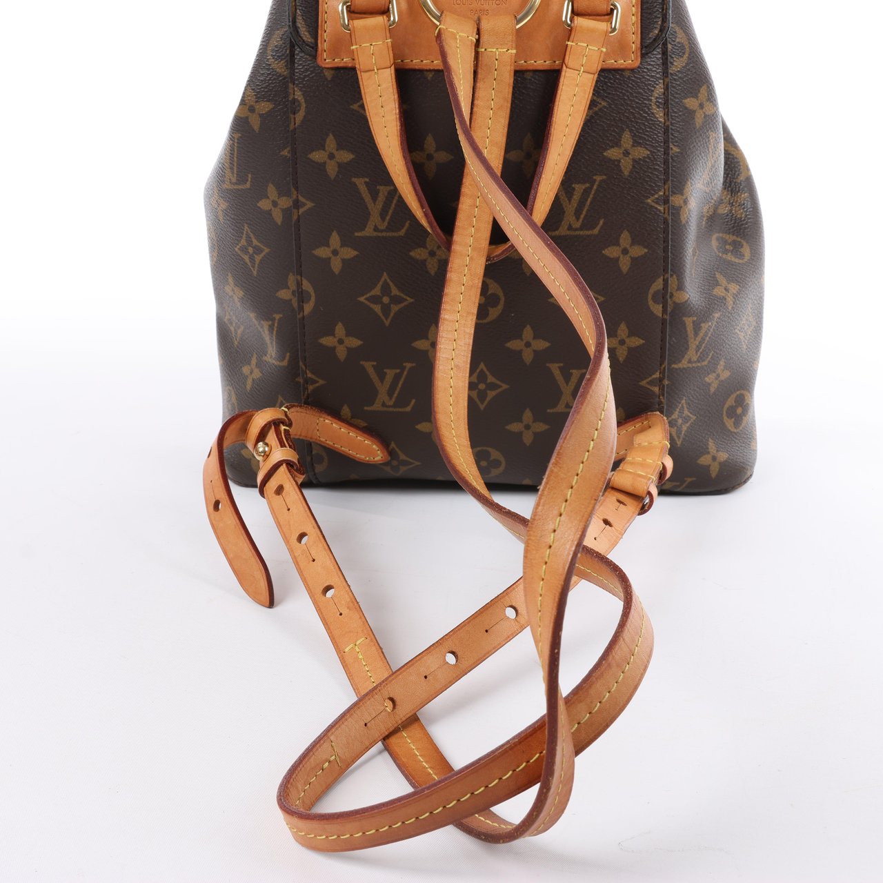 Louis Vuitton Louis Vuitton Monsley Monogram Canvas Backpack in Brown M43431 Bruin
