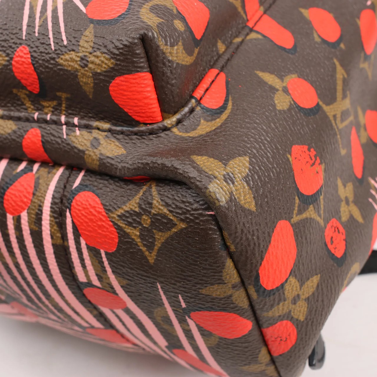 Louis Vuitton Louis Vuitton Palm Springs Monogram Jungle Dots PM Backpack in Brown x Pink Divers