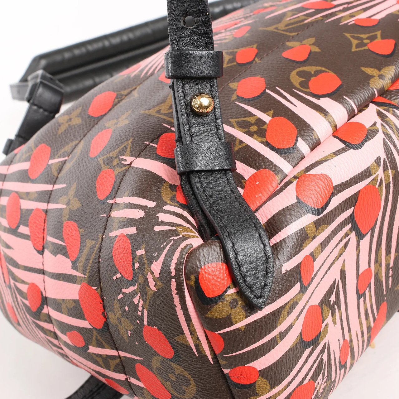 Louis Vuitton Louis Vuitton Palm Springs Monogram Jungle Dots PM Backpack in Brown x Pink Divers