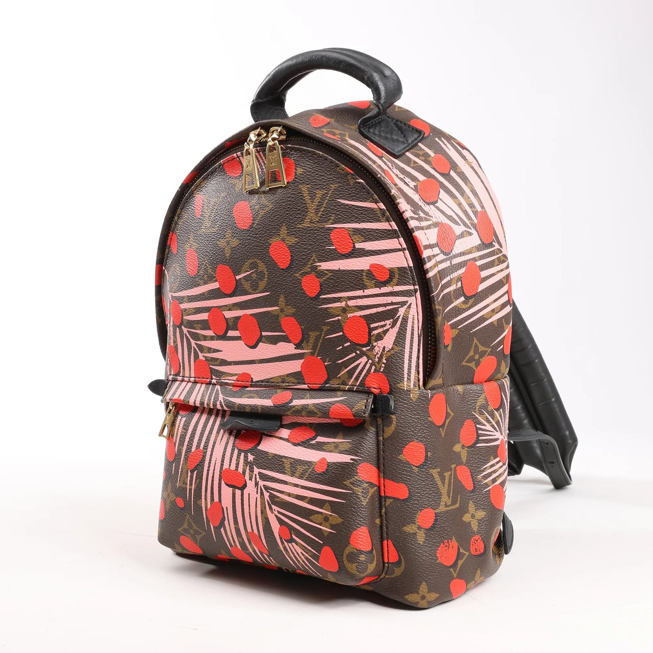 Louis Vuitton Louis Vuitton Palm Springs Monogram Jungle Dots PM Backpack in Brown x Pink Divers
