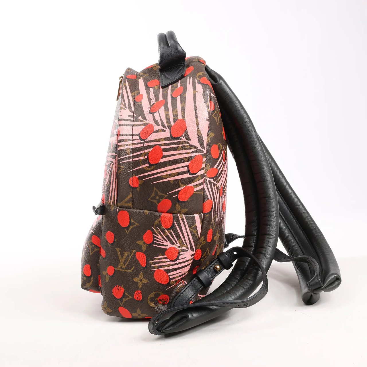 Louis Vuitton Louis Vuitton Palm Springs Monogram Jungle Dots PM Backpack in Brown x Pink Divers