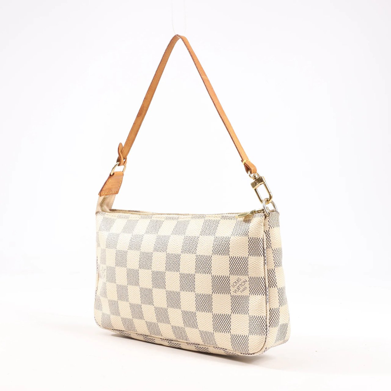 Louis Vuitton Louis Vuitton Pochette Accessoire Damier Azur Handbag in Beige N41207 Beige