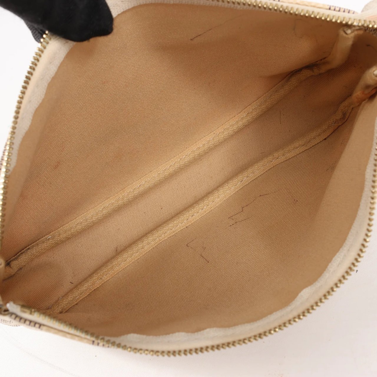 Louis Vuitton Louis Vuitton Pochette Accessoire Damier Azur Handbag in Beige N41207 Beige