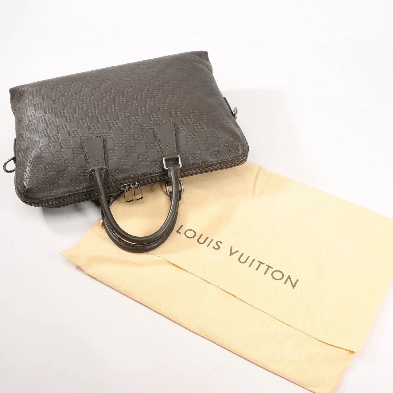 Louis Vuitton Louis Vuitton Damier Infini Porte-Documents Jour Handbag in Khaki Bruin