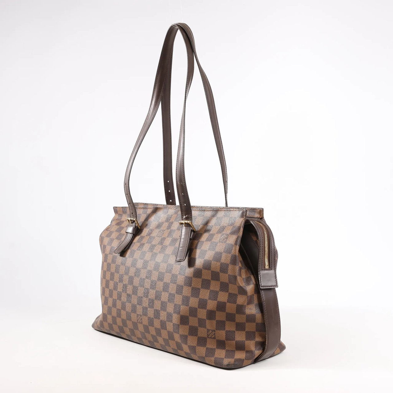 Louis Vuitton Louis Vuitton Chelsea Damier Ebene Shoulder Bag in Brown N51119 Bruin