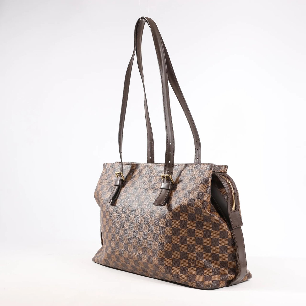 Louis Vuitton Louis Vuitton Chelsea Damier Ebene Shoulder Bag in Brown N51119 Bruin