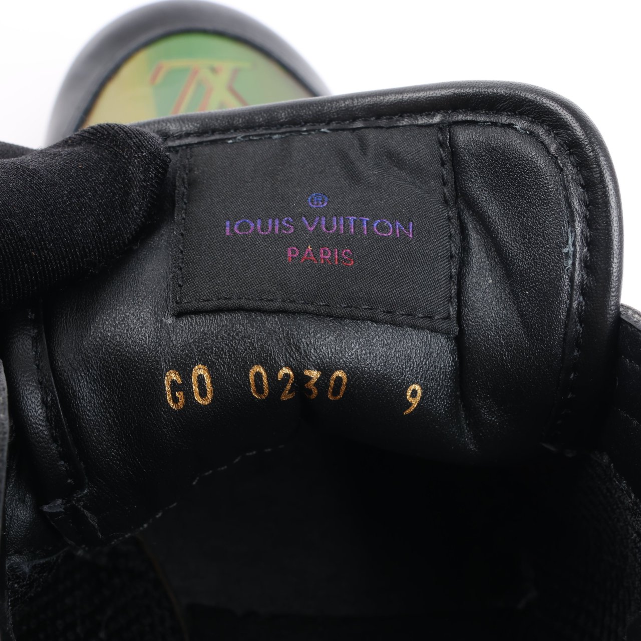 Louis Vuitton Louis Vuitton Runaway Line 20 years Monogram Rainbow Leather x Fabric Sneakers in Black x Multicolor GO0230, Size 45 EU Divers