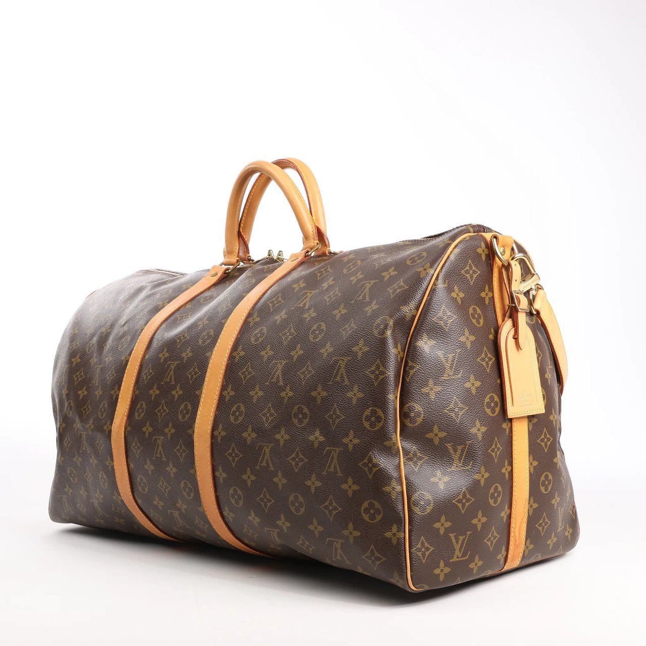 Louis Vuitton Louis Vuitton Keepall Bandoulière 60 Monogram Canvas Travel Bag in Brown Bruin