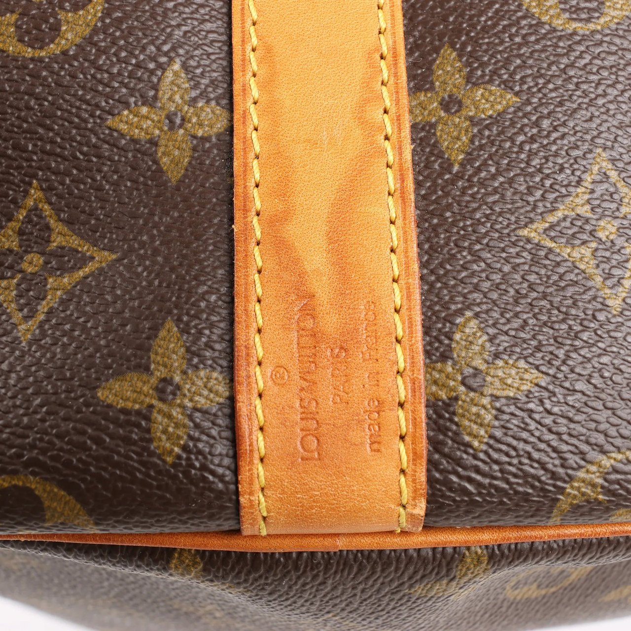 Louis Vuitton Louis Vuitton Keepall Bandoulière 60 Monogram Canvas Travel Bag in Brown Bruin